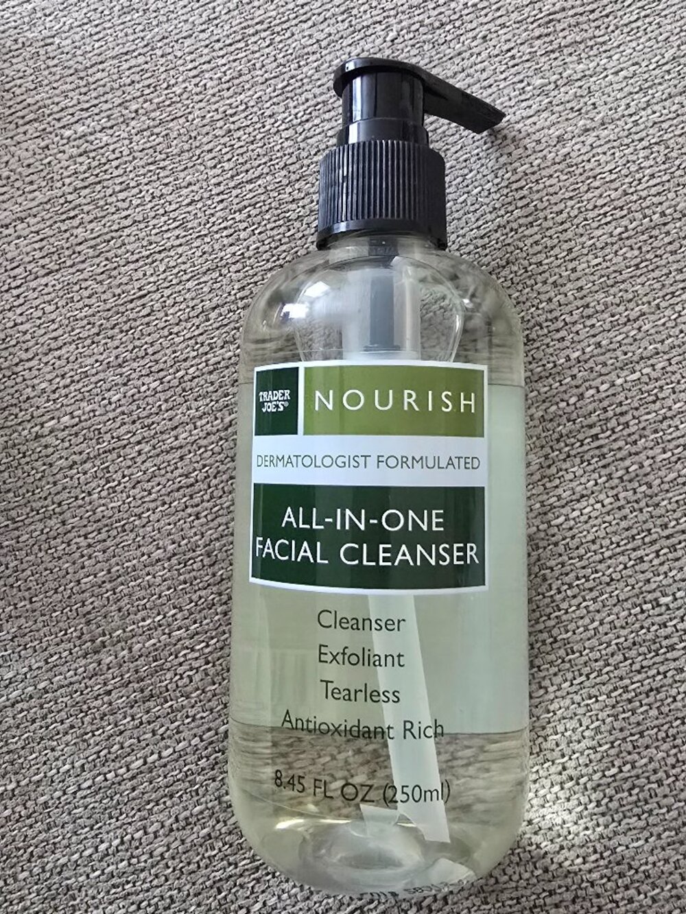 Trader Joe’s Nourish All In One Facial Cleanser 8.45oz Gentle Face Wash NEW!